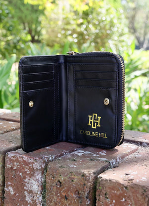 Nadine Zippered Wallet (Black) ES