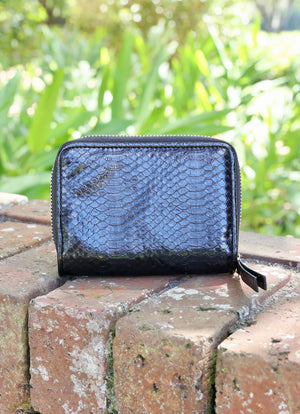 Nadine Zippered Wallet (Black) ES